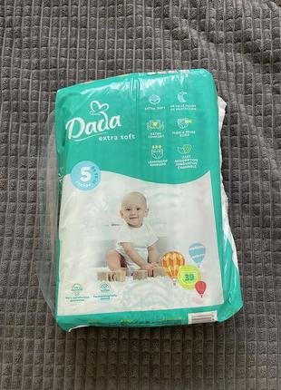 Одноразовые подгузники dada extra soft размер 5 (11-25 кг), 39 шт. (6429)