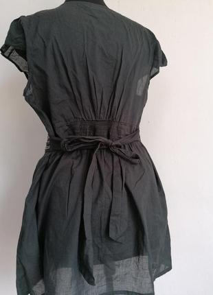 Туніка  сукня оздоблена бісером та металевими паєтками2 фото
