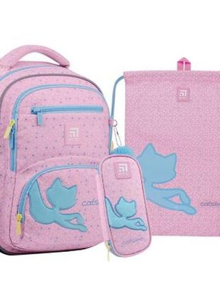 Шкільний набір kite catsline рюкзак/пенал/сумка (set_k22-773s-1)