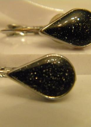 Серьги мельхиор посеребрение бижутерия №1166