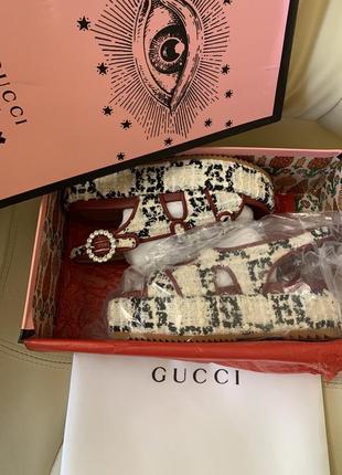 Босоножки gucci на платформе, очень удобные, новые, в наличии