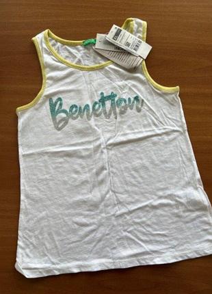 Майка с блестками benetton, р. 10-11лет 3