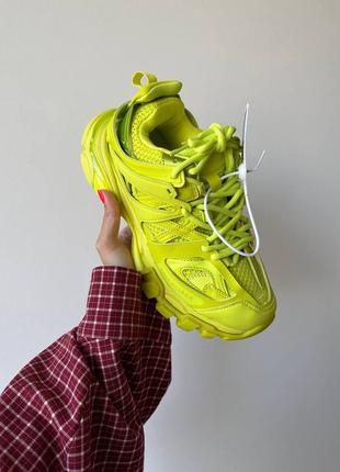 Balenciaga track масивні неонові салатові кросівки люкс якість топ качество салатовые неоновые массивные кроссовки