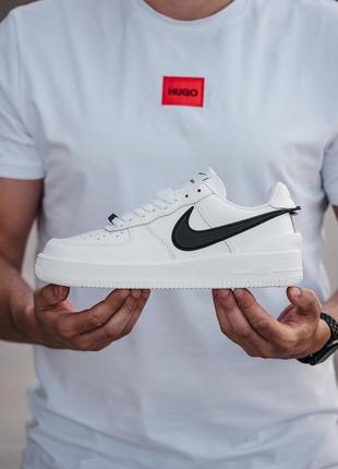 Мужские кожаные кроссовки nike air force x ambush. крлир белый, разноцветные.