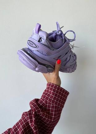 Balenciaga track масивні фіолетові бузкові кросівки люкс якість топ качество фиолетовые сиреневые массивные кроссовки4 фото