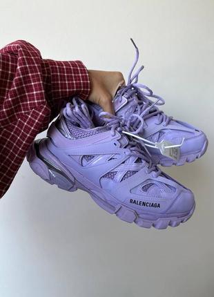Balenciaga track масивні фіолетові бузкові кросівки люкс якість топ качество фиолетовые сиреневые массивные кроссовки7 фото