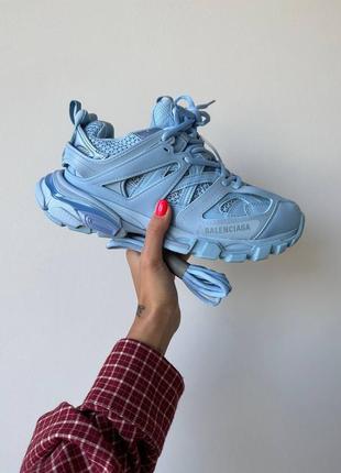 Balenciaga track масивні блакитні кросівки люкс якість топ качество голубые массивные кроссовки4 фото