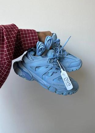 Balenciaga track масивні блакитні кросівки люкс якість топ качество голубые массивные кроссовки7 фото