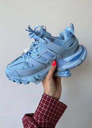 Balenciaga track масивні блакитні кросівки люкс якість топ качество голубые массивные кроссовки2 фото