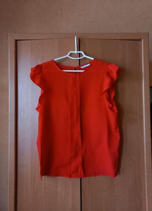Блузка шифоновая красная calliope