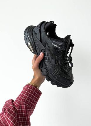 Balenciaga track 2.0 масивні чорні кросівки люкс якість топ качество черные массивные кроссовки8 фото