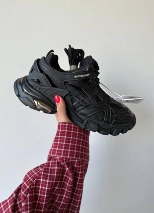 Balenciaga track 2.0 масивні чорні кросівки люкс якість топ качество черные массивные кроссовки3 фото