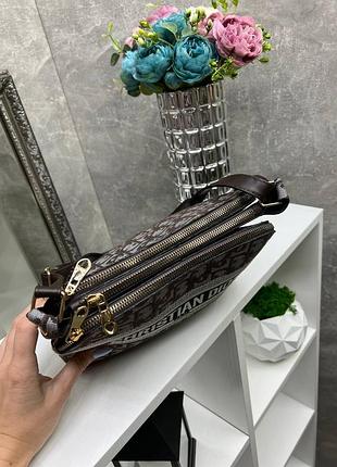 Клатч/ сумочка 3 отдела cristian dior 5