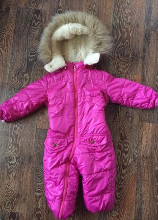 Дитячий зимовий комбінезон на овчині