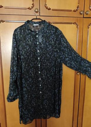 Плаття-сорочка. нове. шифон з люрексом.