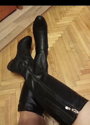 Кожаный женские сапожки фирма respect