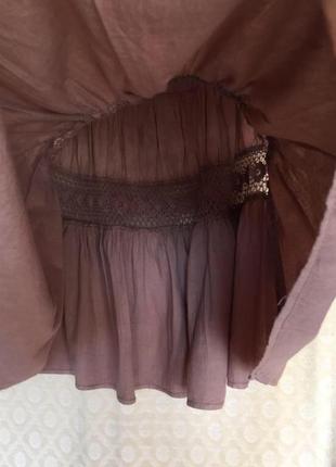Пышная хлопковая юбка миди2 фото