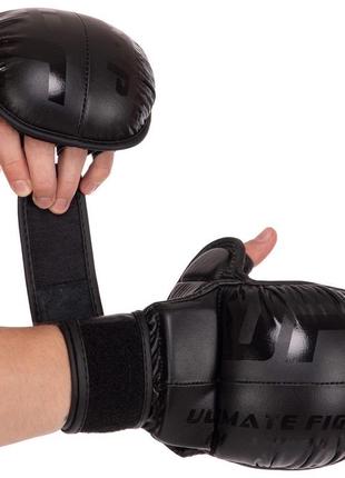Перчатки для смешанных единоборств кожаные ucf m-xl цвета в ассортименте