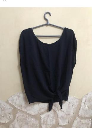 Кофта блуза женская чёрная летняя1 фото
