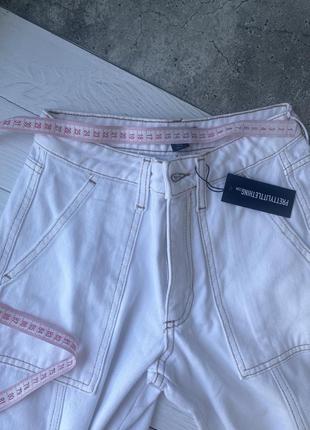Джинсы, кюлоты, штаны, белые джинсы2 фото