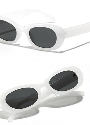 Солнцезащитные очки белые2 фото
