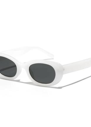 Солнцезащитные очки белые9 фото