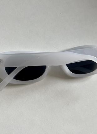 Солнцезащитные очки белые6 фото