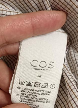 Рубашка в мелкую клетку всемирно известного бренда cos8 фото