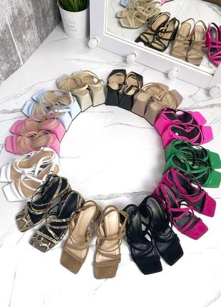 Натуральна шкіра шикарні жіночі босоніжки, фуксія9 фото