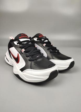 Кроссовки nike air monarch iv black white red7 фото