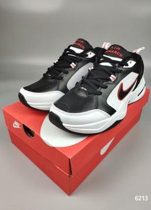 Кроссовки nike air monarch iv black white red9 фото