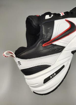 Кроссовки nike air monarch iv black white red4 фото