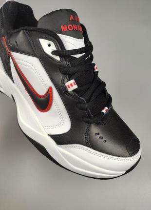 Кроссовки nike air monarch iv black white red5 фото