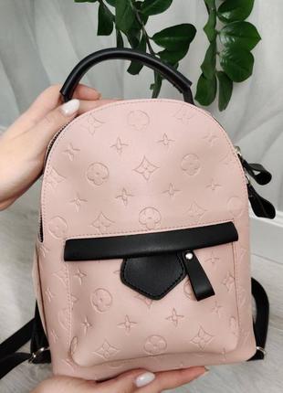 Розовый рюкзак lv8 фото