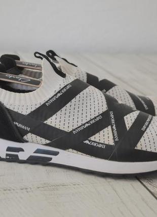 Emporio armani чоловічі оригінальні кросівки білого кольору 45 розмір