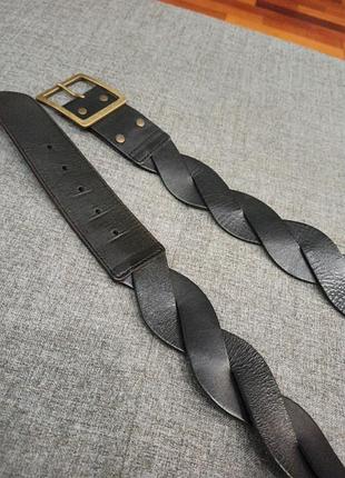 Красивый кожаный ремень коса esprit
