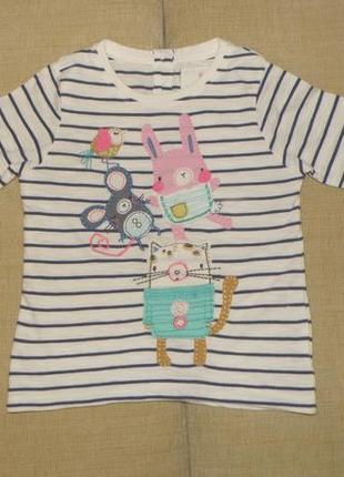 Хлопковый лонгслив со зверятами next