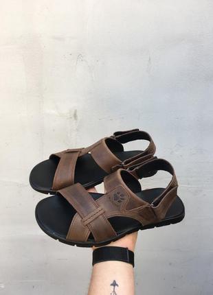 Мужские сандалии кожаные летние коричневые andante w21 фото
