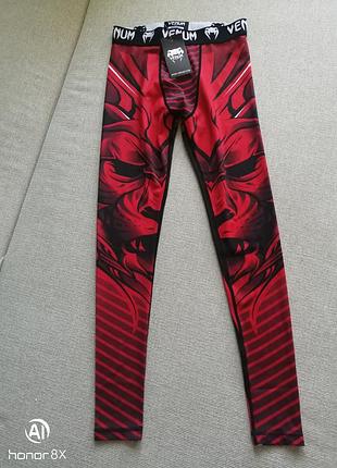 Компрессионные тайсы лосины для единоборств venum