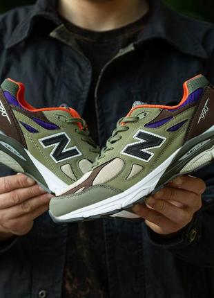 New balance 990 v3 x taddy santis tan orange, кроссовки помешать 990 мужские, мужественные кроссовки демисезонные