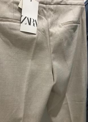 Zara песочные брюки9 фото