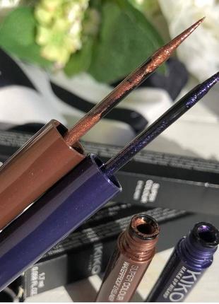 Суперстойкая подводка для глаз от kiko milano коричневая