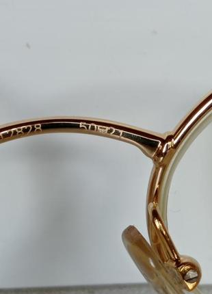 Оправа полуободковая новая оригинальная fred lunettes модель comores gold bicolore9 фото