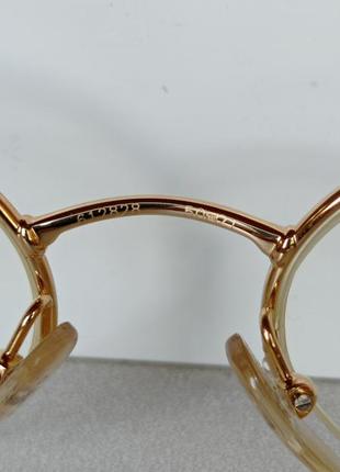 Оправа полуободковая новая оригинальная fred lunettes модель comores gold bicolore6 фото