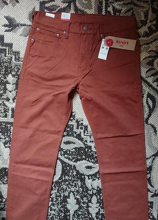Брендовые фирменные коттоновые стрейчевые джинсы levi's 502,оригинал,новые с бирками из сша, размер 34/32.1 фото