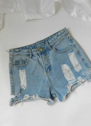 Джинсові шорти рвані джинсові шорти рвані1 фото