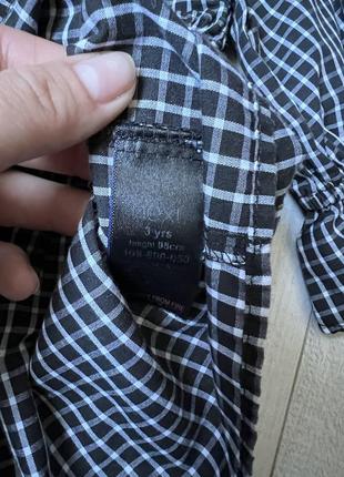 Блузка в клетку 3 года 4