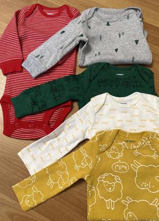 Carter's оригинал заказы из америкы бодики длинный рукав 100% хлопок