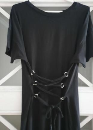 Платье-футболка со шнуровкой по талии asos4 фото