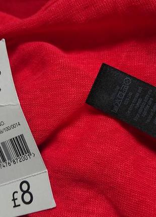 Брендовая фирменная женская льняная футболка george, новая с бирками, большой размер 168нг. 100% льон.8 фото